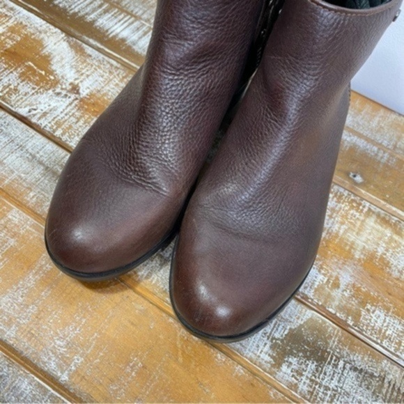 SOREL Danica Womens Waterproof Side Zip Leather Ankle Chocolate Boot Size 7.5 - Picture 7 of 14